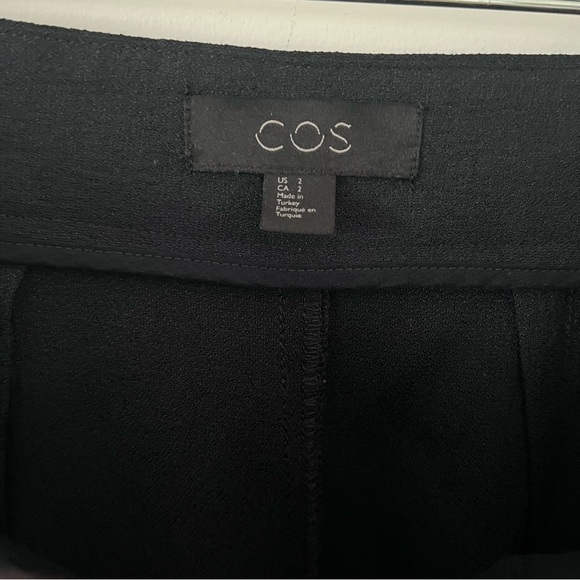 COS Navy Split Hem A-Line Skirt |Size 2| - Picture 4 of 5